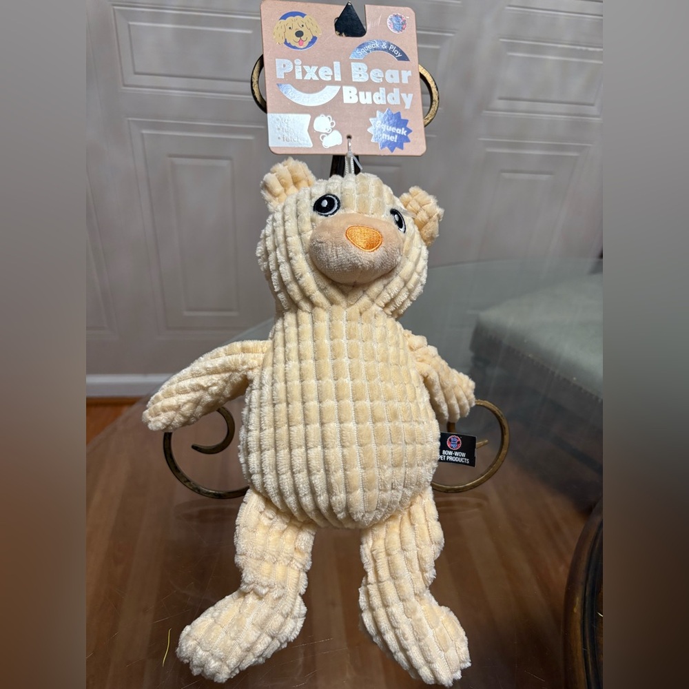 Bow Wow Pet - Teddy Bear -  Squeaky Dog Toy 12”